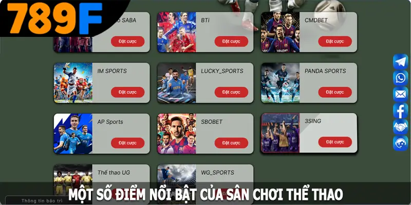 Những Điểm Nổi Bật Của Sân Chơi Thể Thao 789F